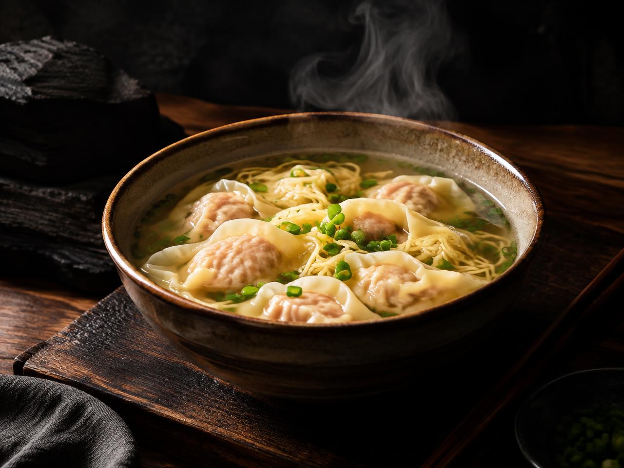 Wonton noodle soup